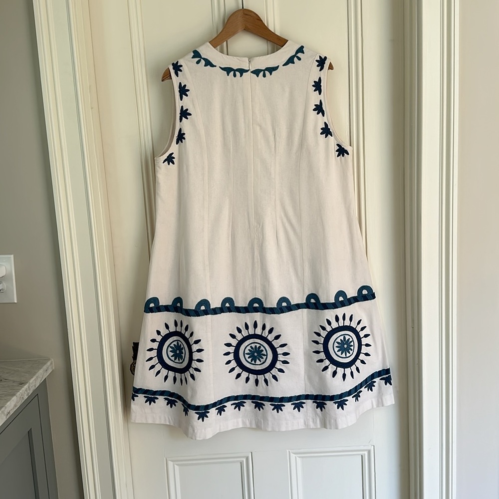 Roller Rabbit Embroidered Cotton Shift Dress - Picture 2 of 7